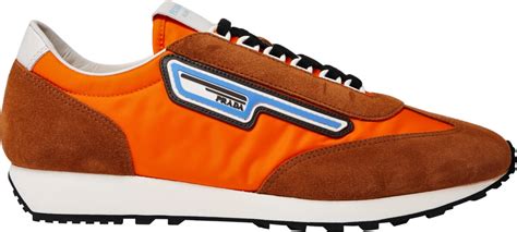 prada orange suede shoes|prada nylon shoes.